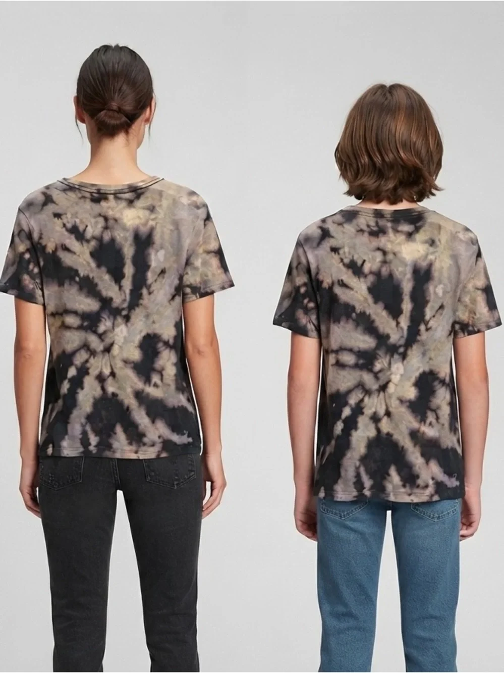OLD NAVY Bleach Dyed Blue Bronco Graphic Tee L 14/16